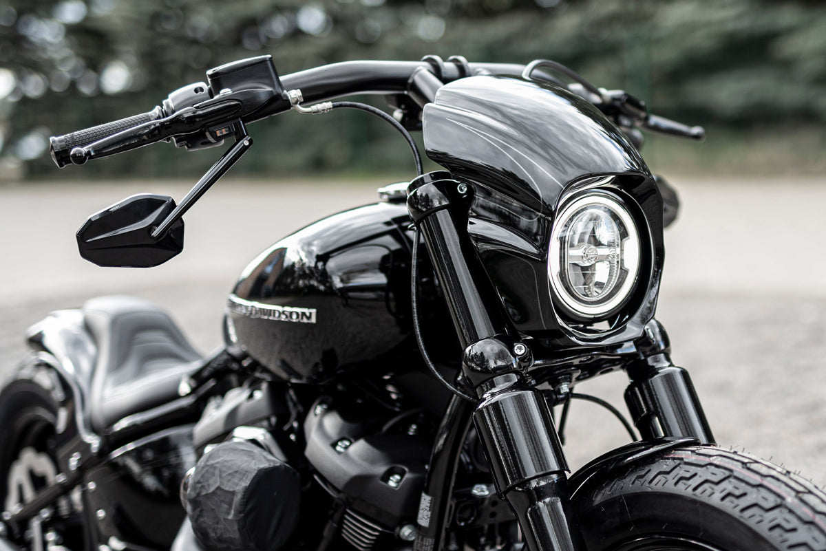 Killer Custom Headlight Fairing "Aggressor" - Street Bob / Low Rider 18-24