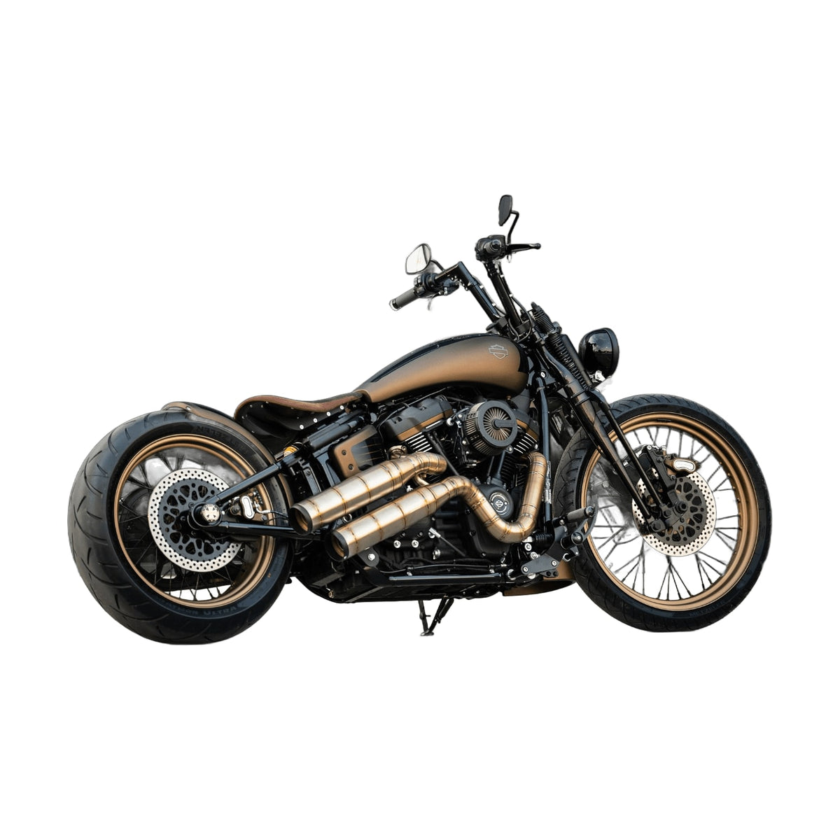 BTC Bobber Rear Fender M8 with Integrated Lights - Softail 18-up