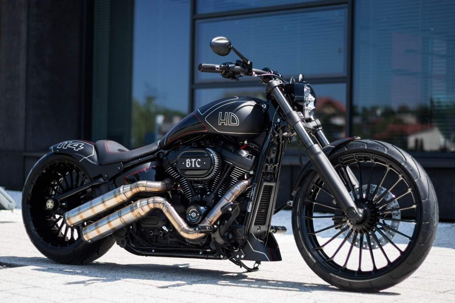 BTC Chin Spoiler M8 - Softail 18 - up - Henne Company