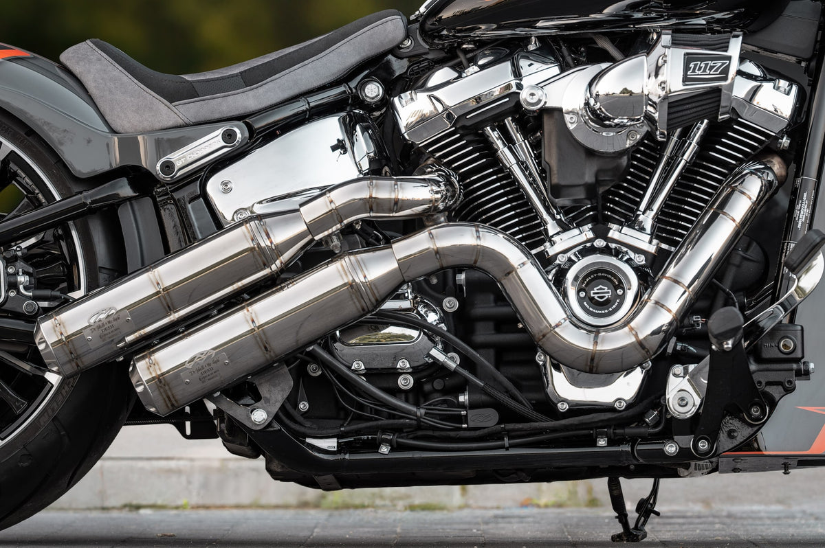 BTC J&H Doctor Gangster Exhaust System - Softail M8 18-up