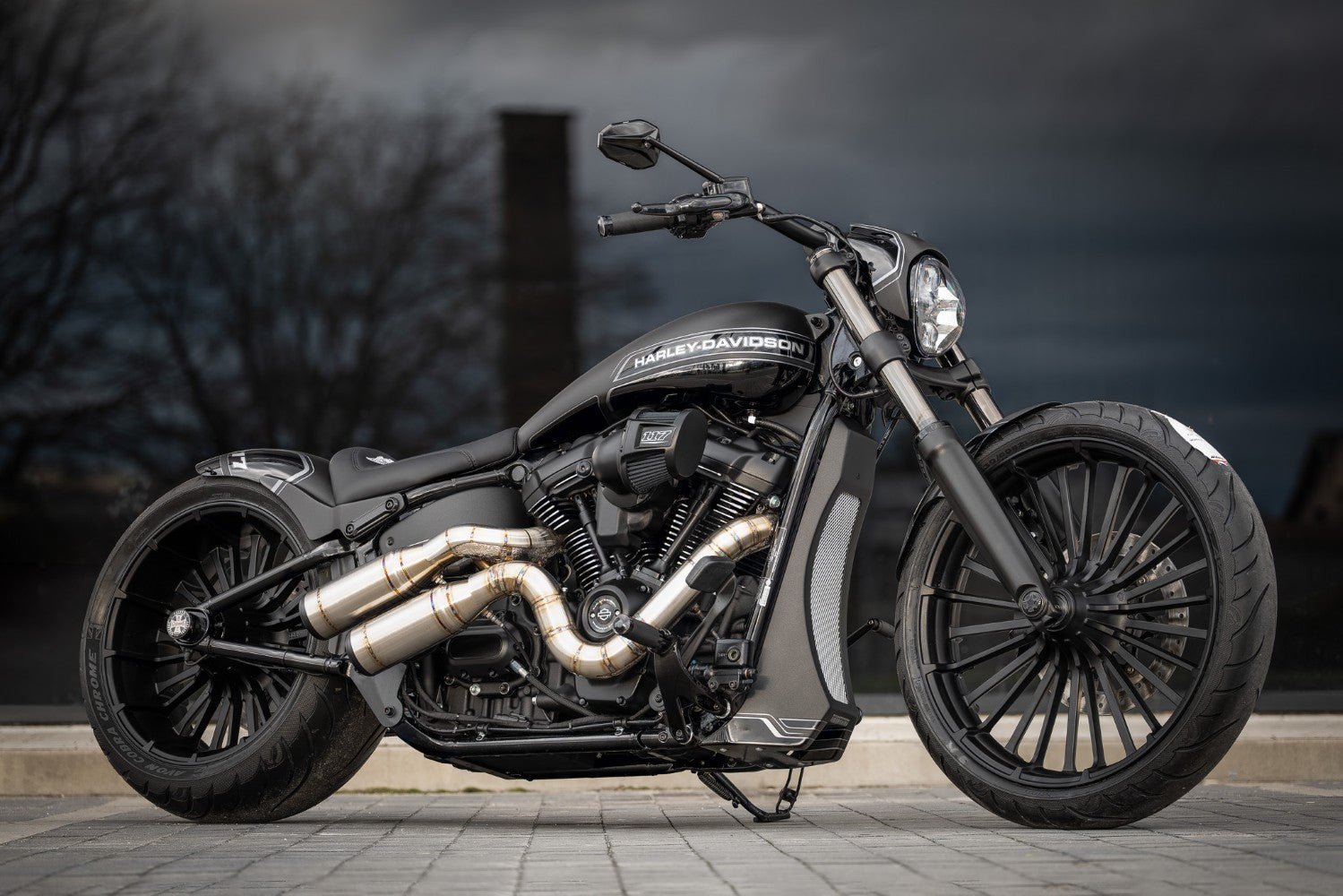 BTC Long Chin Spoiler M8 - Softail 18 - up - Henne Company