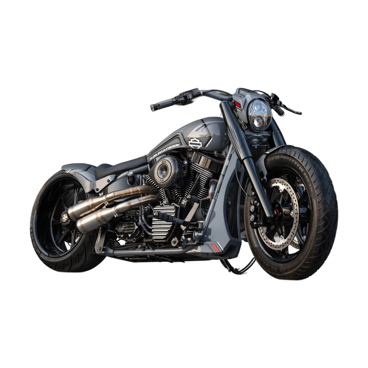 BTC Long Chin Spoiler TC - Softail 08-17