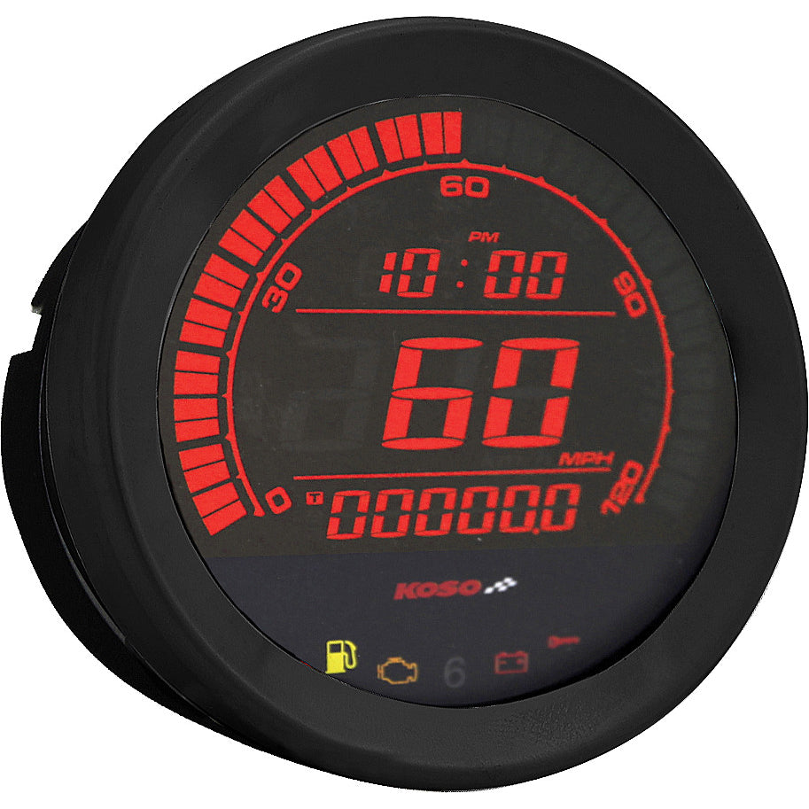 Koso HD-02 Series Gauge Kit Black Bezel Oil Temp