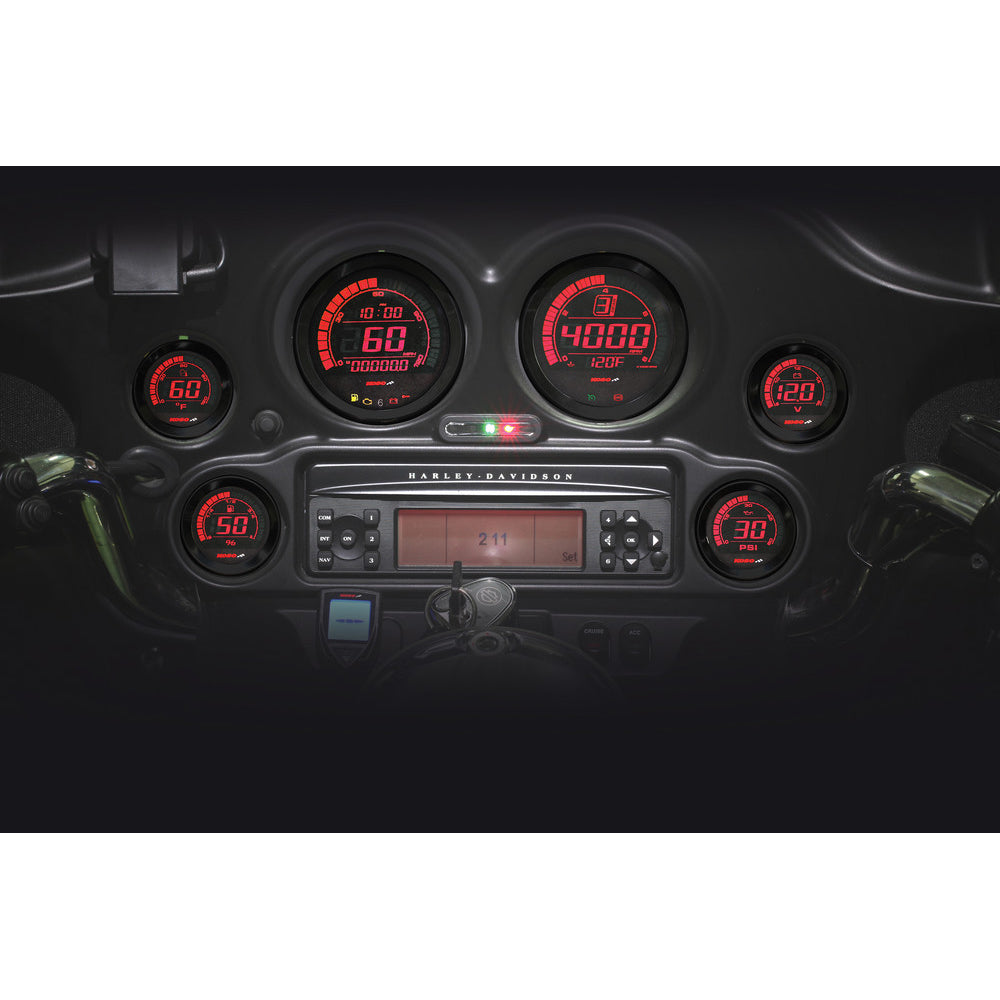 Koso HD-02 Series Gauge Kit Black Bezel Oil Temp