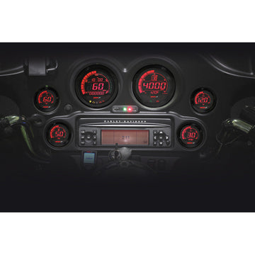 Koso HD-02 Series Gauge Kit Black Bezel Oil Temp