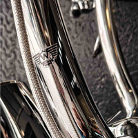 Wings Custom Ape Hanger Curve Brutale 1-1/2" Handlebars - Road King 00-24 - Polished Stainless Steel