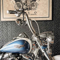 Wings Custom Ape Hanger Curve Brutale 1-1/2" Handlebars - Road King 00-24 - Polished Stainless Steel