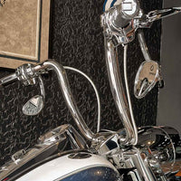 Wings Custom Ape Hanger Curve Brutale 1-1/2" Handlebars - Road King 00-24 - Polished Stainless Steel
