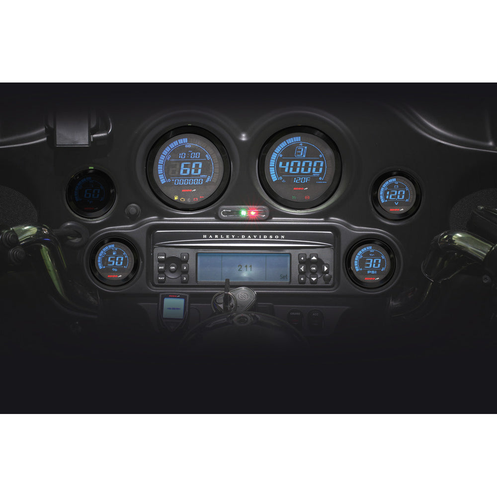Koso HD-02 Series Gauge Kit Black Bezel Oil Temp