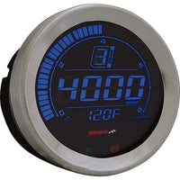 Koso Digital Gauge Cluster Silver Bezel 04-13 Flht and Fltr