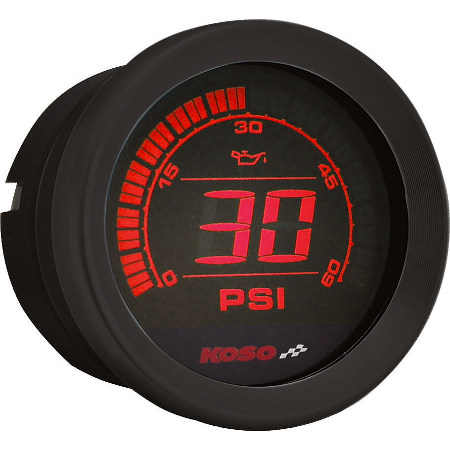 Koso Digital Gauge Cluster Black Bezel 04-13 Flht and Fltr