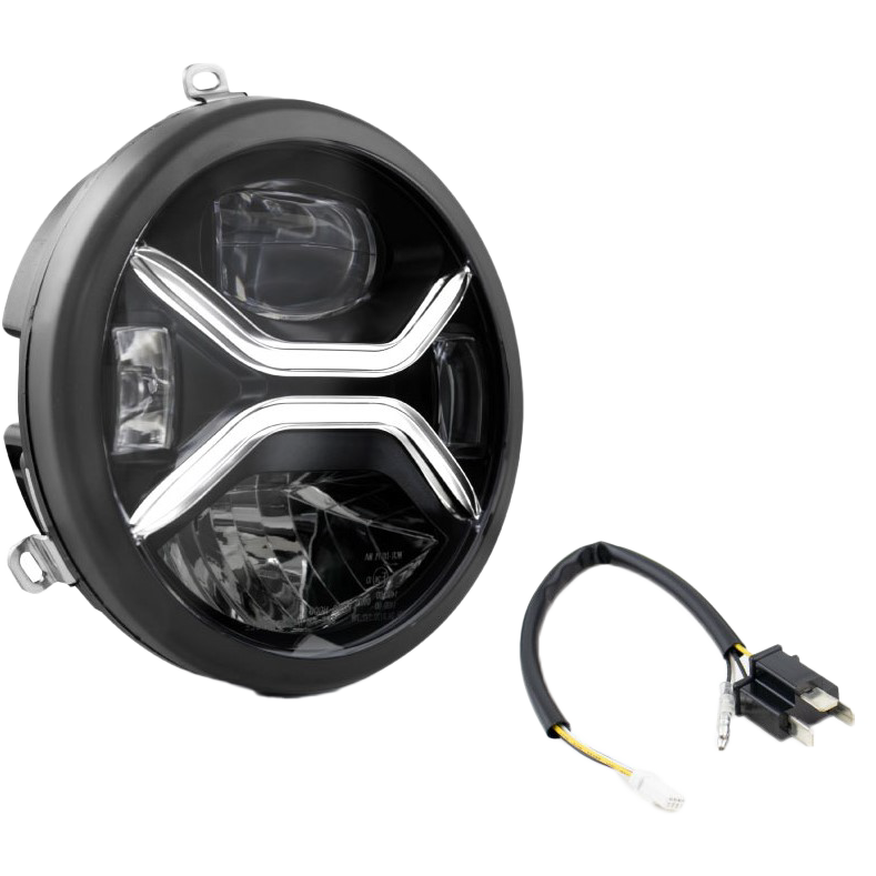 Koso 7" Zenith LED Headligh H4 Plug