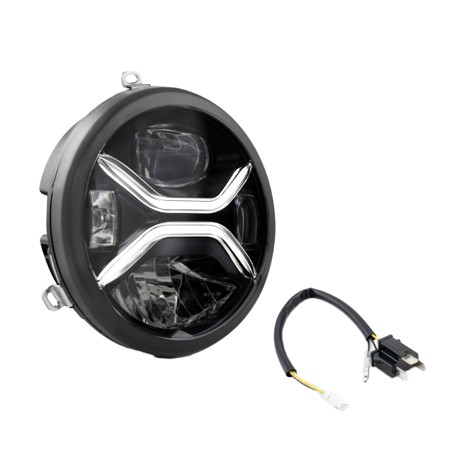 Koso 7" Zenith LED Headligh H4 Plug