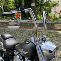 Wings Custom Front King Rhino 2" Handlebars - Fat Boy 00-26 - Polished Stainless Steel