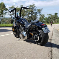 Wings Custom Front King Rhino 2" Handlebars - Breakout 13-26 - Gloss Black / Matte Black