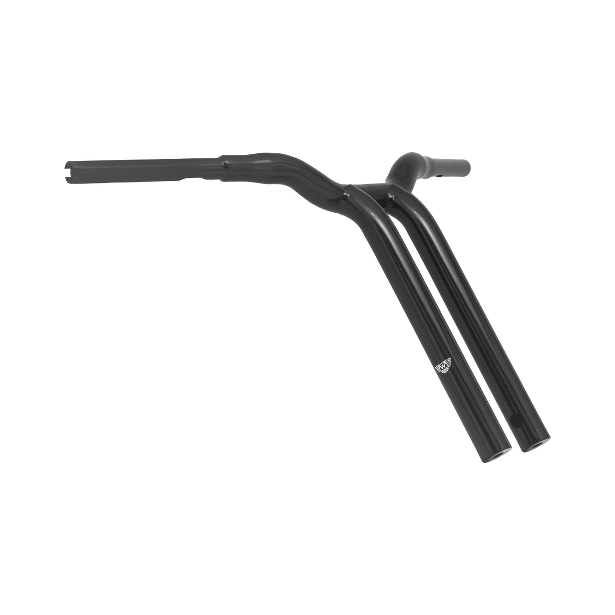 Wings Custom Sun Bar Pullback Brutale 1-1/2" Handlebars - Fat Bob 18-24 - Gloss Black / Matte Black