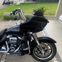 Wings Custom King Curve Rhino 2" Handlebar Kit with Cables - Road Glide 08-13 & 21-26 (Cable Clutch) - Polished Stainless Steel
