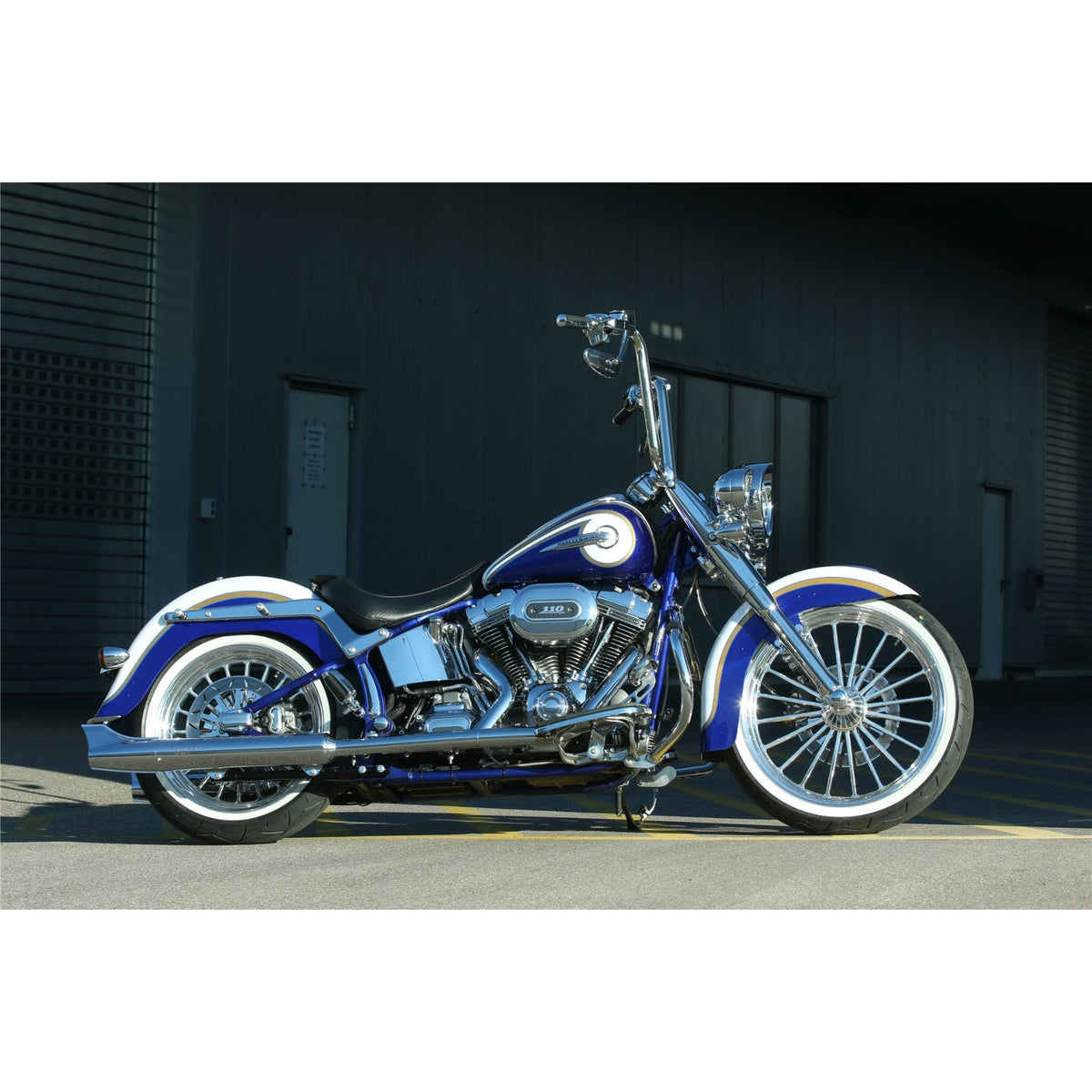 Rick's Raked Triple Tree 4° / 6° - Softail 00-17