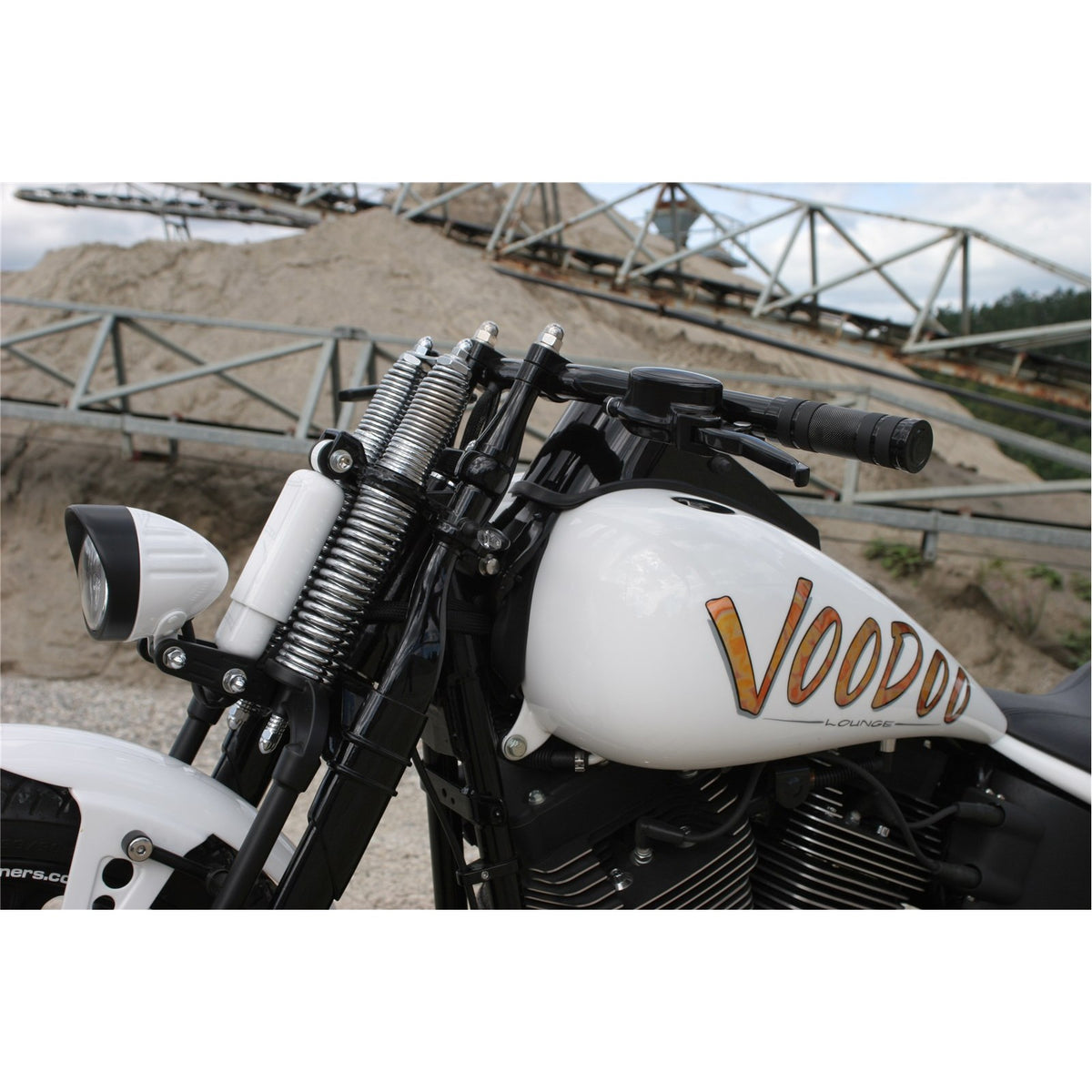 Rick's Headlight Mount - Softail Springer Fork