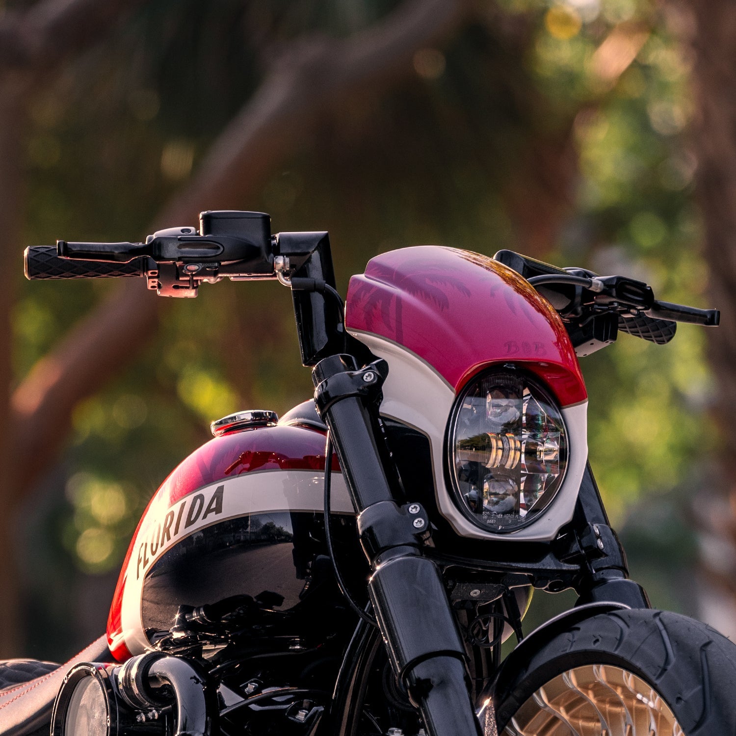 Killer Custom Headlight Fairing - Breakout 18 - up - Henne Company