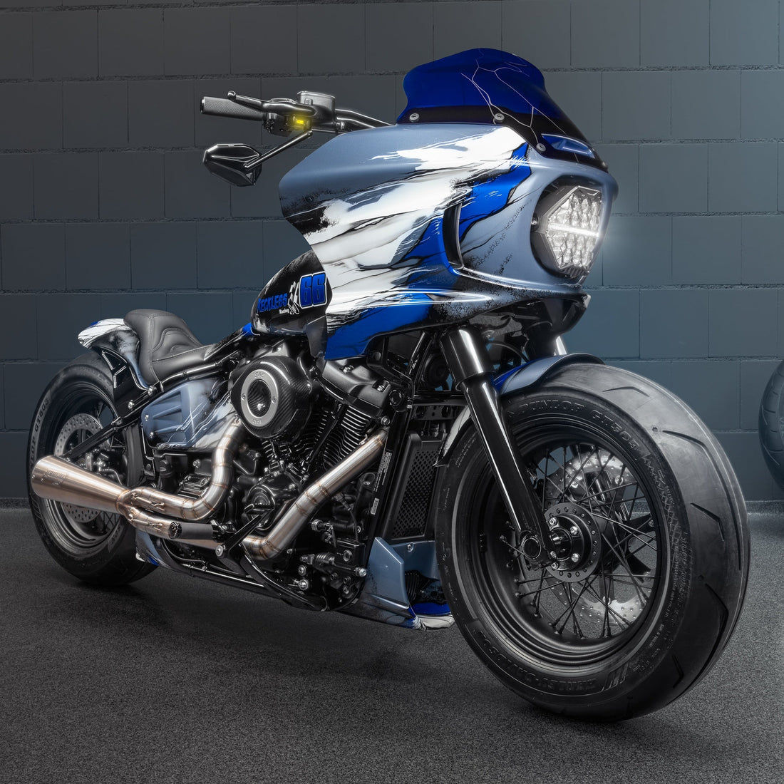 Killer Custom Honeycomb LED Headlight Kit - Low Rider ST 22-25