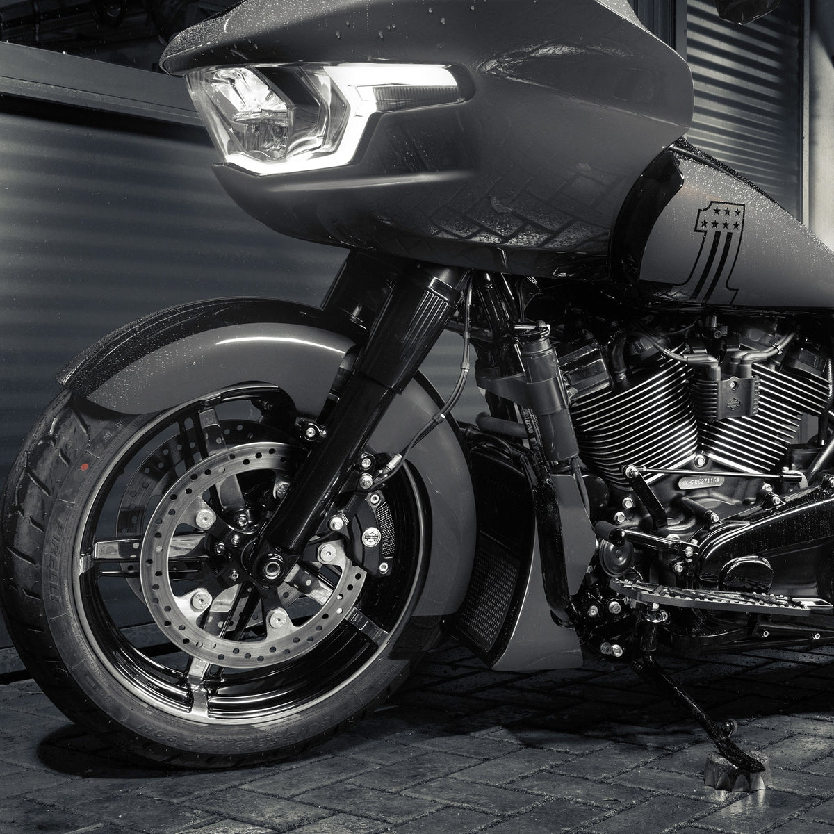 Killer Custom Front Fender "Wrapper" for 18x5.5" Fat Wheels, Stock Legs - Touring 24-up