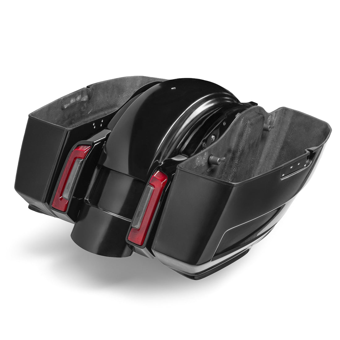 Killer Custom Saddlebags & Rear Fender Kit "Edge Line" US Plate Recess - Touring 24-up