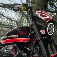 Killer Custom Front LED Turn Signals CNC with DRL Option - Softail 25-up