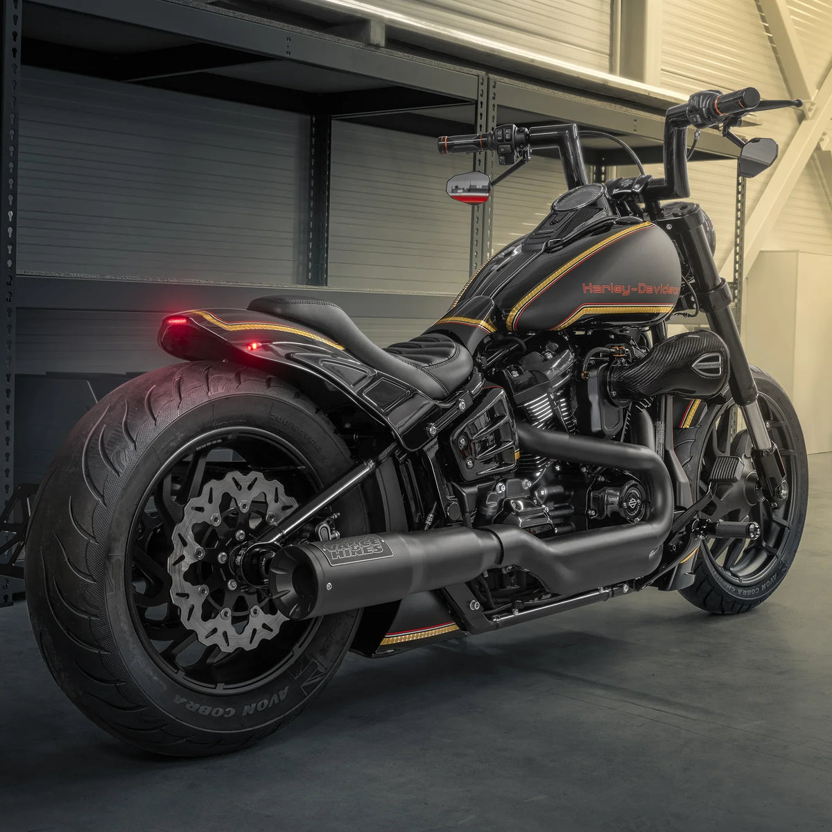 Killer Custom Shortened Rear Fender "Bobbstr" 170-200 Tires - Softail 18-24