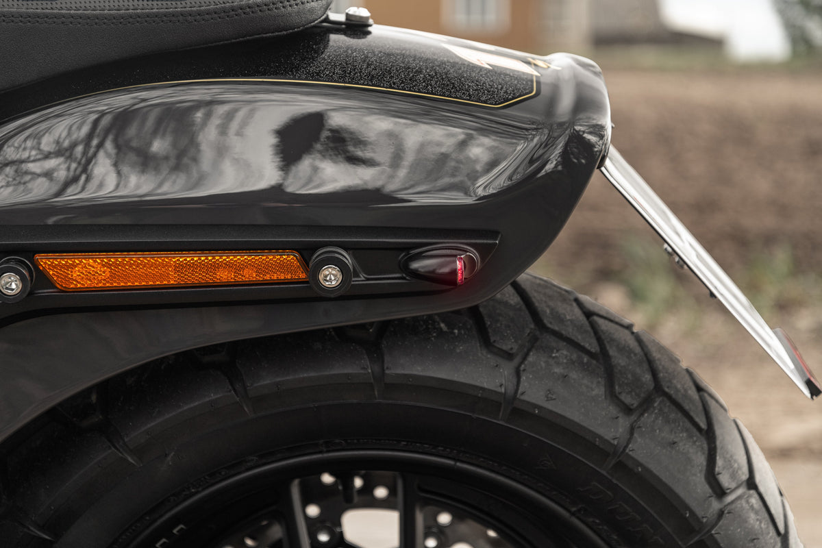 Killer Custom LED Taillight / Turn Signal Combo "Task Force" - Softail Fender Struts 18-up