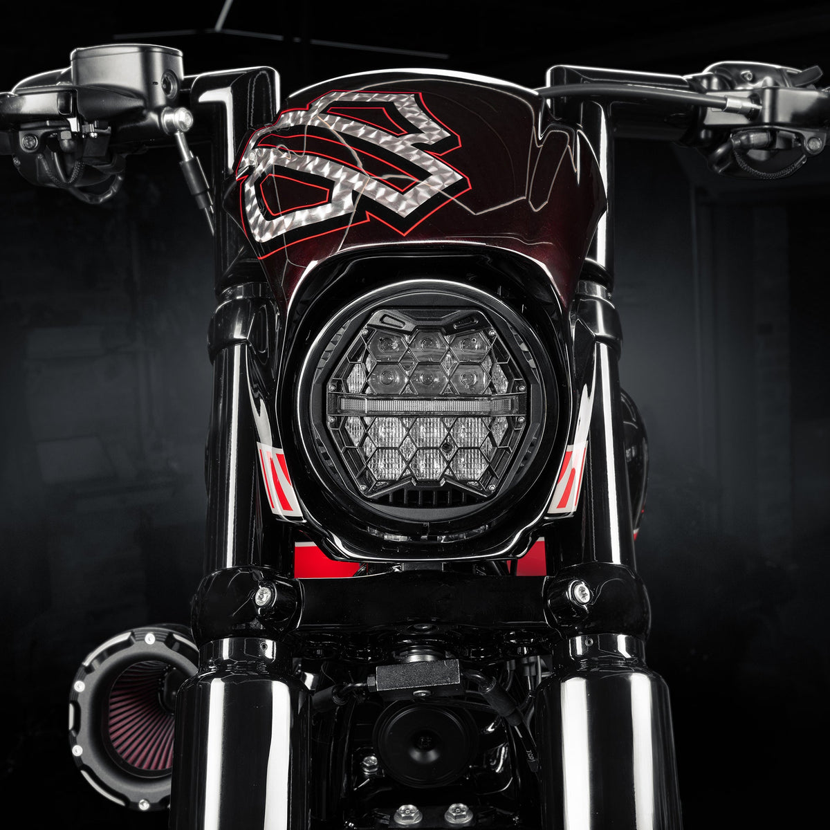 Killer Custom 5 3/4" Honeycomb LED Headlight - Street Bob / Low Rider S / Breakout 18-up