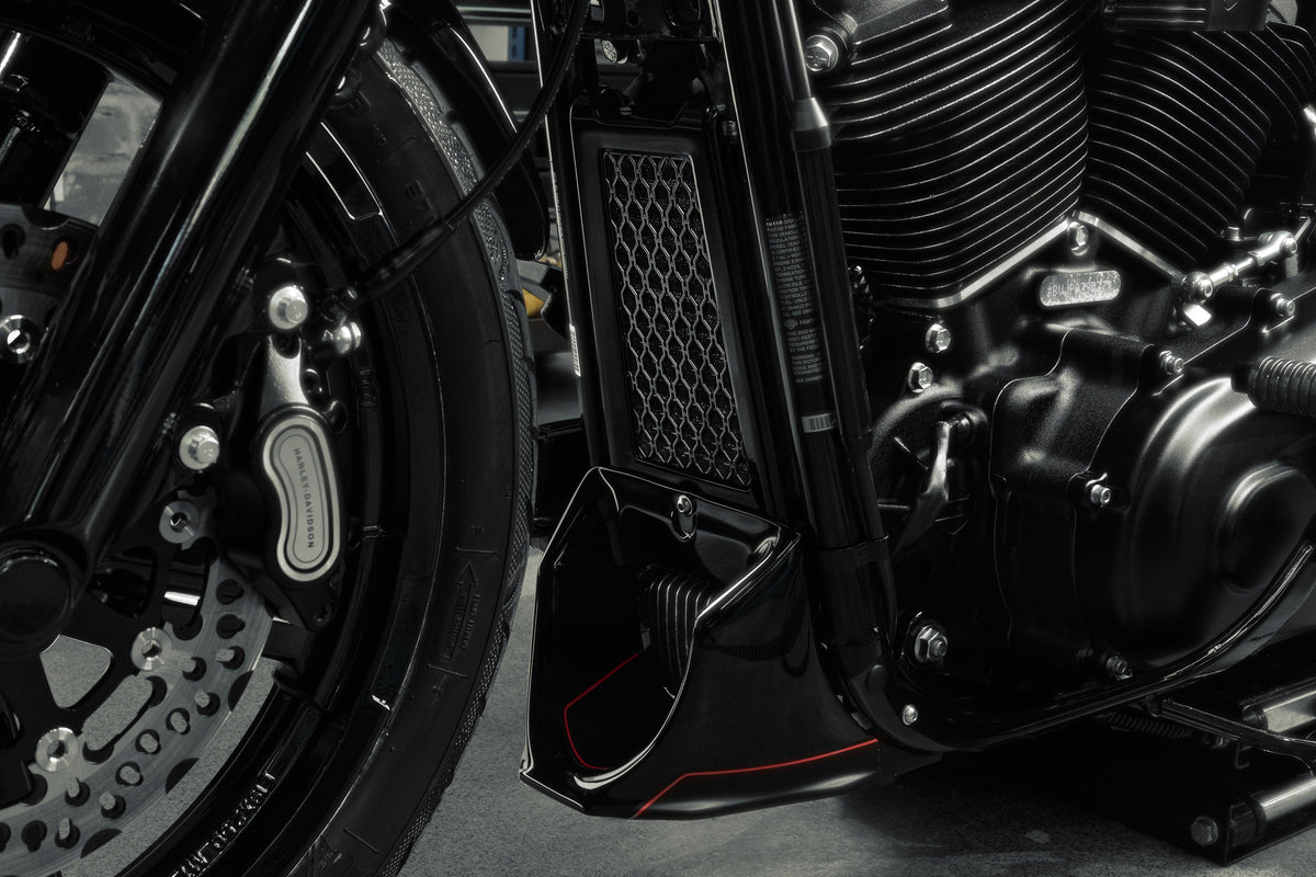 Killer Custom Oil Radiator Guard - Softail 18-up