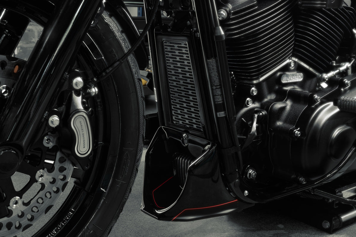 Killer Custom Oil Radiator Guard - Softail 18-up