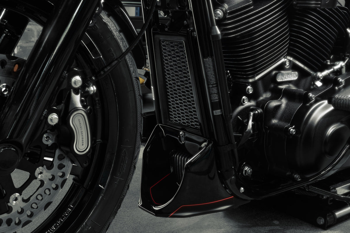 Killer Custom Oil Radiator Guard - Softail 18-up
