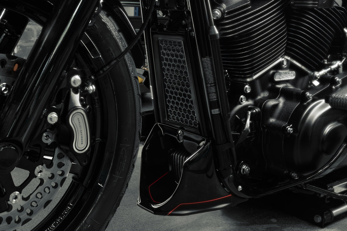 Killer Custom Oil Radiator Guard - Softail 18-up