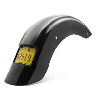 Killer Custom Rear Fender with Recessed Plate, 7" x 4" USA Plate - Touring 24-up
