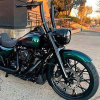 Wings Custom King Curve Rhino 2" Handlebars - Road King 00-24 - Gloss Black / Matte Black