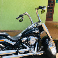 Wings Custom King Rhino 2" Handlebars - Fat Boy 00-26 - Polished Stainless Steel