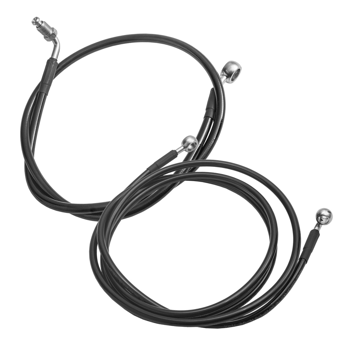 Wings Custom Mechanical Cables Kit - Touring 11-23 (Hydraulic Clutch) - Aluminized / Black
