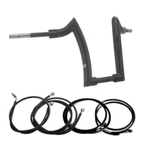 Wings Custom Diablo Front Rhino 2" Handlebar Kit with Cables & Wiring - Road Glide 15-20 (Hydraulic Clutch) - Gloss Black / Matte Black