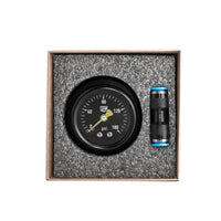 Killer Custom Rocker Box Mounted Air Ride Black Pressure Gauge Kit - Softail 18-up