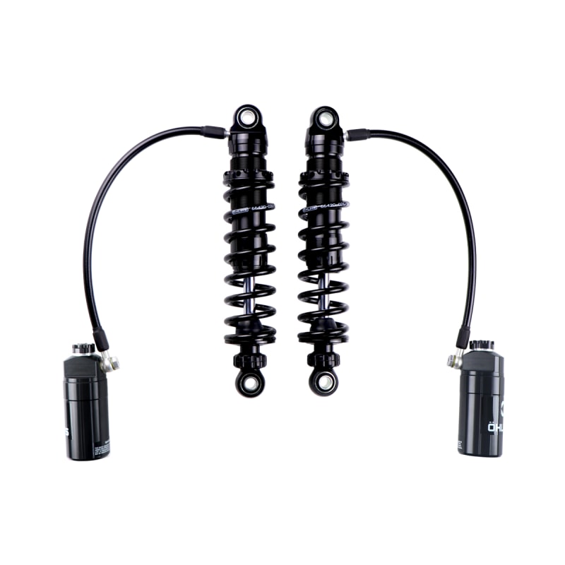 Ohlins 14-26 Harley FL Touring STX 36 Twin Blackline 12in Blk Reservoir Shocks - Heavy Duty Springs