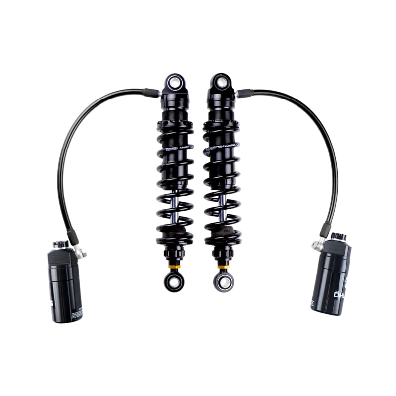 Ohlins 14-26 Harley FL Touring STX 36 Twin Blackline 13in Blk Reservoir Shocks 150lb - Max 500lb