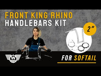 Wings Custom Front King Rhino 2" Handlebar Kit with Cables & Wiring - Softail 11-15 (Cable Throttle) video