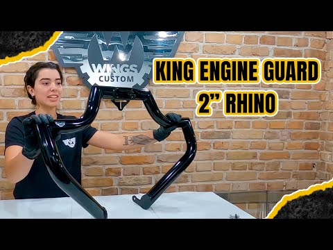 Wings Custom King Rhino 2" Engine Guard / Crash Bar - Softail Deluxe 05-17 video