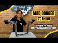 Wings Custom Mad Dogger Curve Rhino 2" Handlebars - Heritage 00-26 video