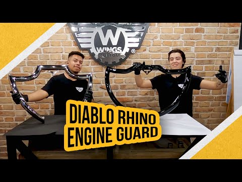 Wings Custom Diablo Rhino 2" Engine Guard / Crash Bar - Softail Slim 18-21 video