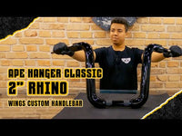 Wings Custom Ape Classic Rhino 2" Handlebars - Softail Deluxe 05-20 video