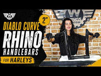 Wings Custom Diablo Curve Rhino 2" Handlebar Kit with Cables - Road Glide 15-20 (Hydraulic Clutch) video