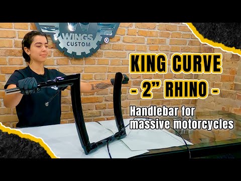 Wings Custom King Curve Rhino 2" Handlebar Kit with Cables & Wiring - Road Glide 21-26 (Cable Clutch) video